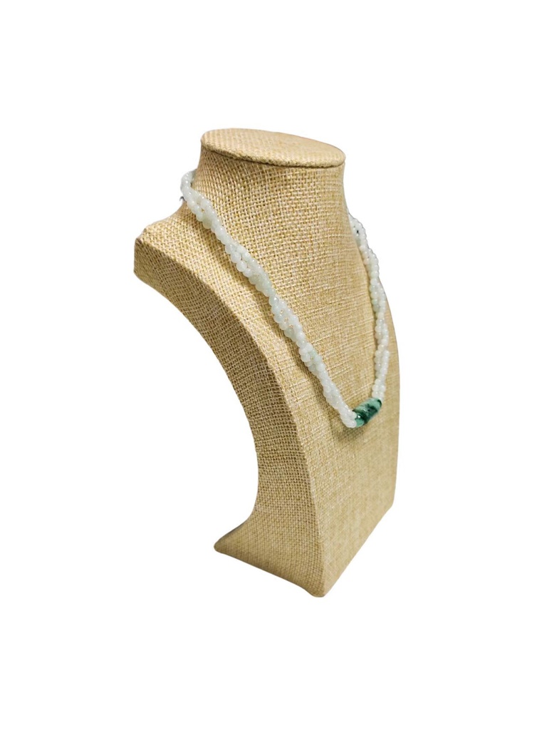 雙圈翡翠珠項鏈／手串（二合一設計）#EDD200